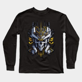 Mecha Skull S01 D27 Long Sleeve T-Shirt